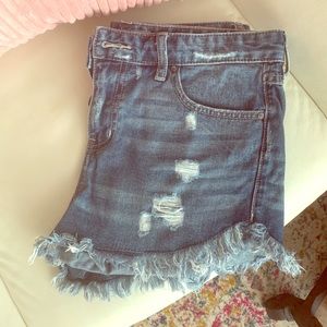 Free People Jean Shorts